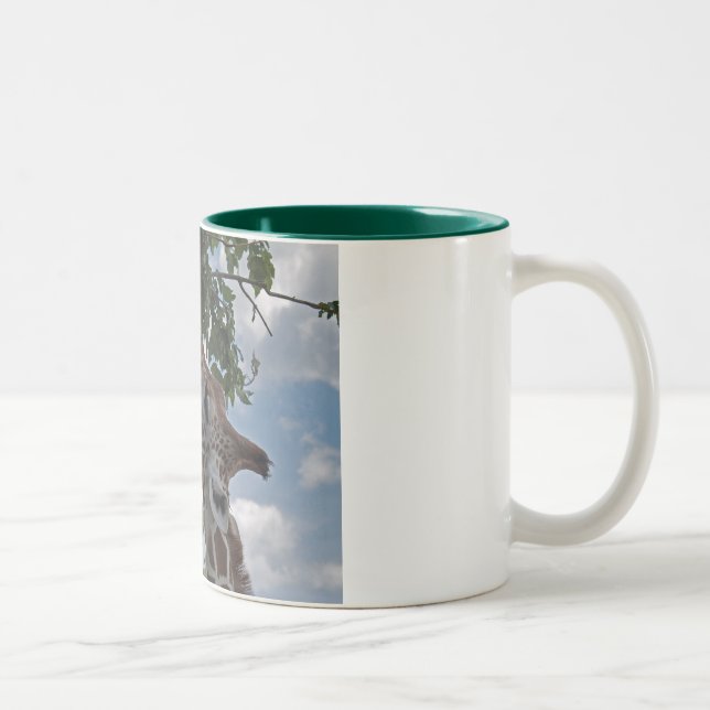 Tasse 2 Couleurs Girafe affamée (Droit)