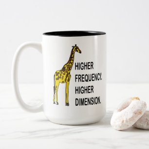 Tasse 2 Couleurs Girafe drôle de jeu de mots