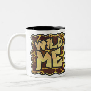 Tasse 2 Couleurs Giraffe Brown et jaune