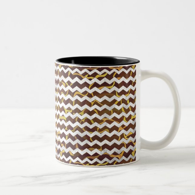 Tasse 2 Couleurs Giraffe Brown et jaune (Droit)