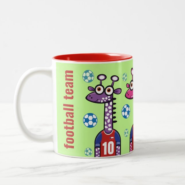 Tasse 2 Couleurs Giraffe chilean football  (Gauche)