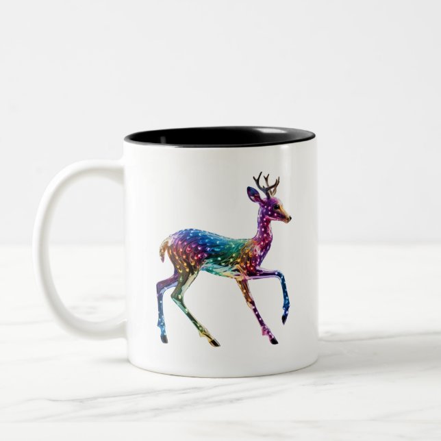 Tasse 2 Couleurs Giraffe colorée (Gauche)