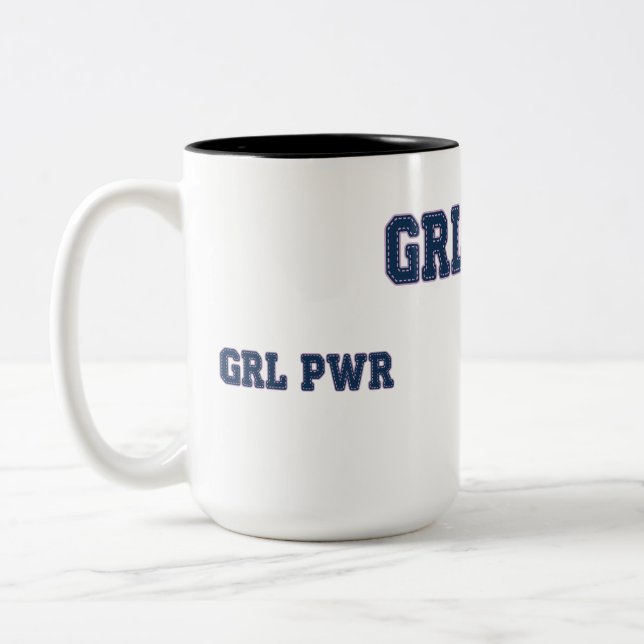 Tasse 2 Couleurs Girl Power - GRL PWR (Gauche)