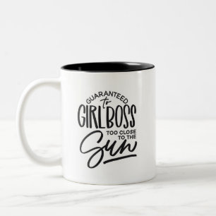 Tasse 2 Couleurs Girlboss au Soleil Lettre Main