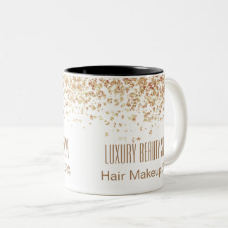 Tasse 2 Couleurs Girls Brownish Glittery Luxury Beauty Salon