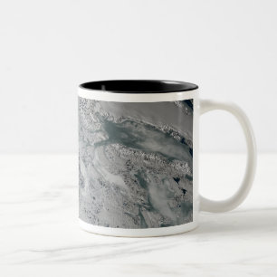 Tasse 2 Couleurs Glace marine au-dessus de l'Amérique du Nord
