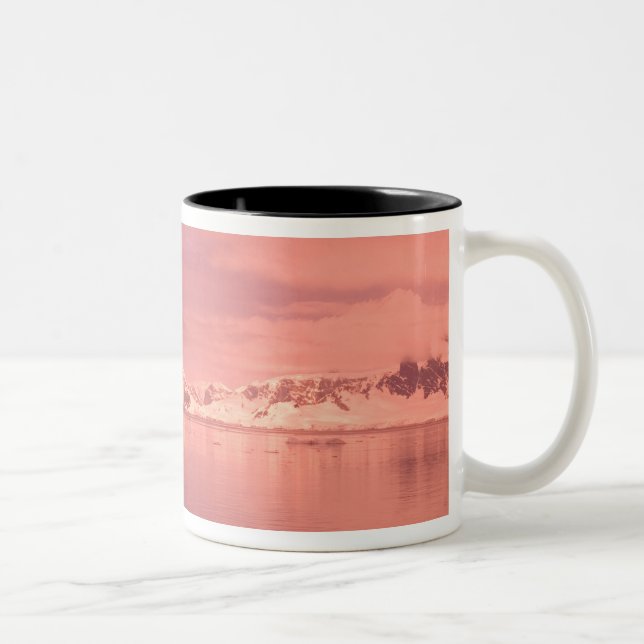 Tasse 2 Couleurs Glace, neige, icebergs dans les canaux le long de  (Droit)