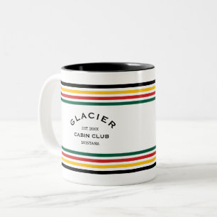 Tasse 2 Couleurs Glacier Cabine Club Custom Crest Park Stripe