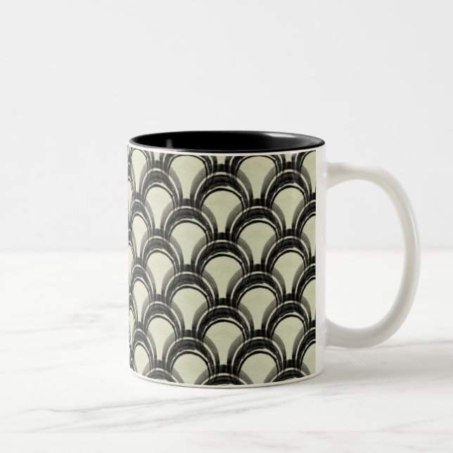 Tasse 2 Couleurs Glamour Ultramoderne Mug, ivoire (Droit)