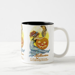 Tasse 2 Couleurs Glamour vintage d'Halloween