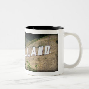 Tasse 2 Couleurs Glassellland signent dedans le parc de Glassell,