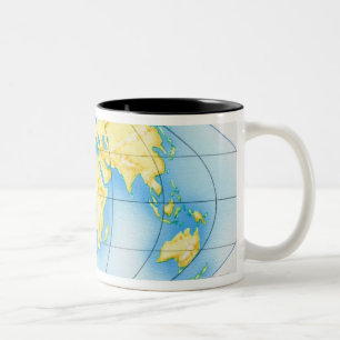 Tasse 2 Couleurs Globe du monde