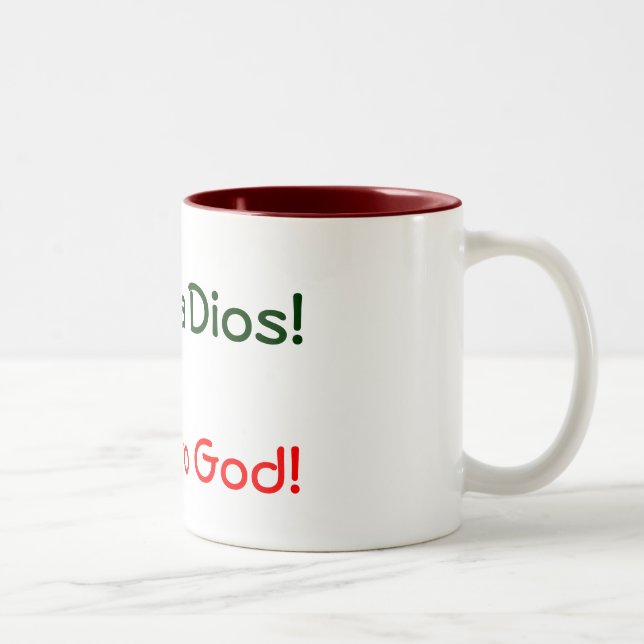 Tasse 2 Couleurs Gloria un Dios ! , (Droit)