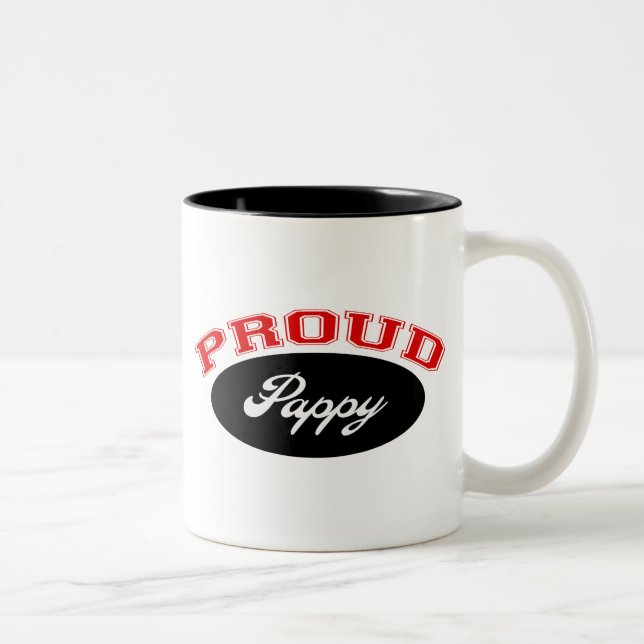 Tasse 2 Couleurs Gluant fier (rouge et noir) (Droit)