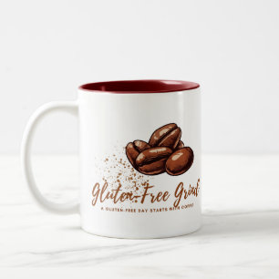 Tasse 2 Couleurs Gluten Grind sans gluten - sans gluten Musique à t
