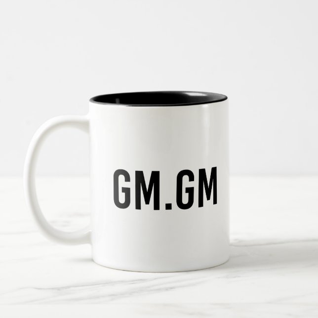 Tasse 2 Couleurs GM GM - NFT Black (Gauche)