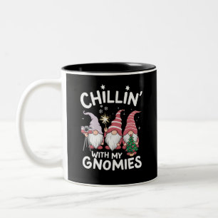 Tasse 2 Couleurs Gnome Family Noël Se détendre avec mes Gnomies