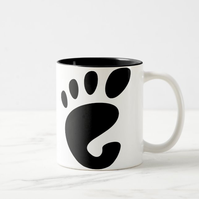 Tasse 2 Couleurs Gnome - Linux - OSS FSF (Droit)