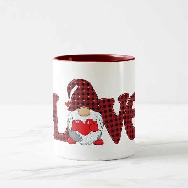Tasse 2 Couleurs Gnome mignonne/Amour Saint-Valentin (Centre)