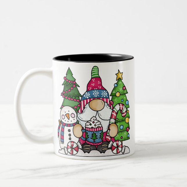 Tasse 2 Couleurs Gnomebody Aime Le cacao Chaud Comme Moi ! (Gauche)