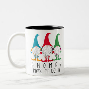 Tasse 2 Couleurs Gnomes m'a fait le faire normaux père Noël gnome