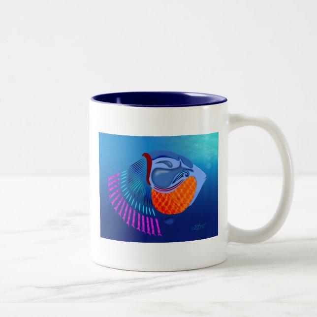 Tasse 2 Couleurs Go Fish (Droit)