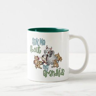 Tasse 2 Couleurs Goat Grand-Enfants - Grand-mère