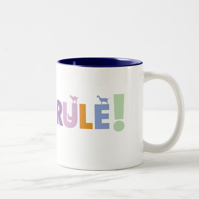 Tasse 2 Couleurs GOATSRULE.CR - Customisé (Droit)