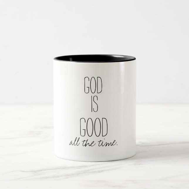 Tasse 2 Couleurs God is Good All the Time (Centre)