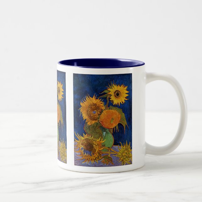 Tasse 2 Couleurs Gogh , 5 Sunflowers (Droit)