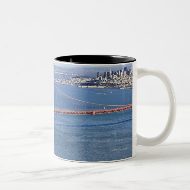 Tasse 2 Couleurs Golden gate bridge et San Francisco. 2 (Droit)