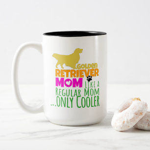 Tasse 2 Couleurs Golden Retriever Maman Comme Maman Régulière Seule