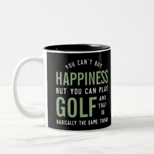 Tasse 2 Couleurs Golf est le bonheur Funny Golf Lover cadeaux