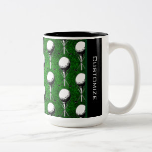 Tasse 2 Couleurs Golf personnalisé Tee vert Grass