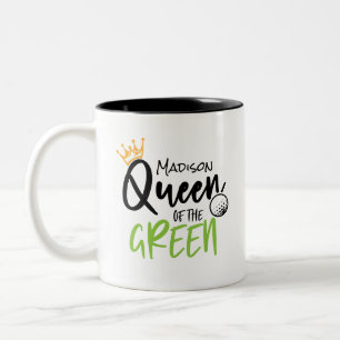 Tasse 2 Couleurs Golf Queen Of The Green Funny Moderne Personnalisé