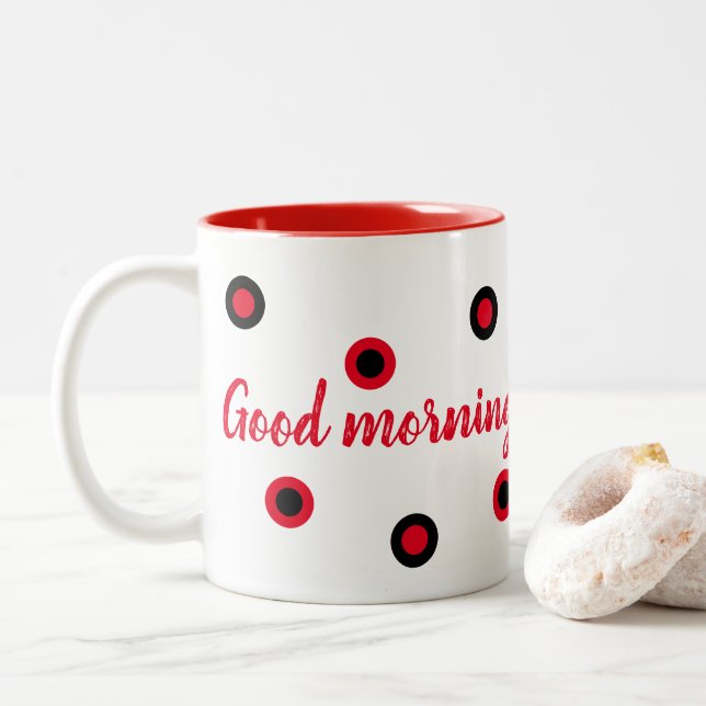 Tasse 2 Couleurs Good morning (Avec donut)