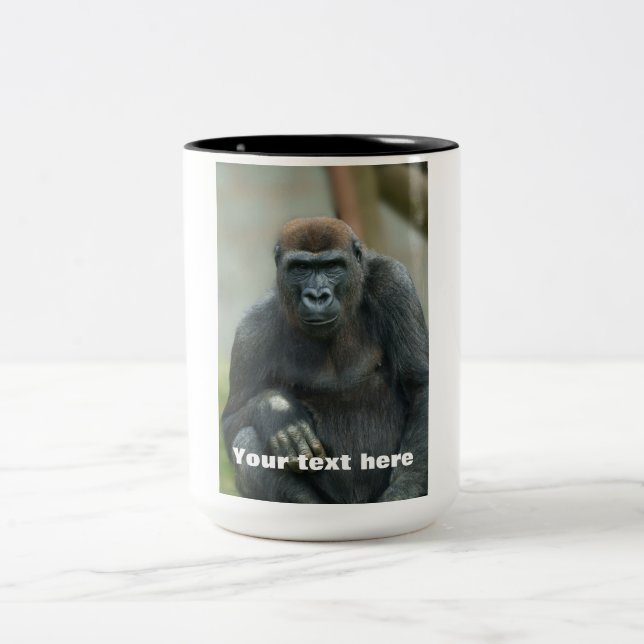 Tasse 2 Couleurs Gorilla Lope Pose (Centre)