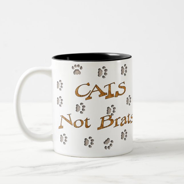 Tasse 2 Couleurs Gosses de chats pas (Gauche)