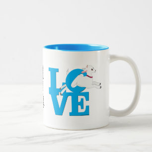 Tasse 2 Couleurs GOT LOVER   Chèvre BLUE L O V E - Chèvre blanche