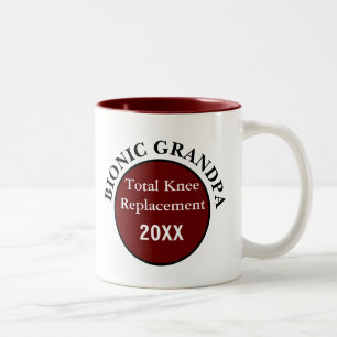 Tasse 2 Couleurs Goutte bionique GRANDPA (remplacement du genou)