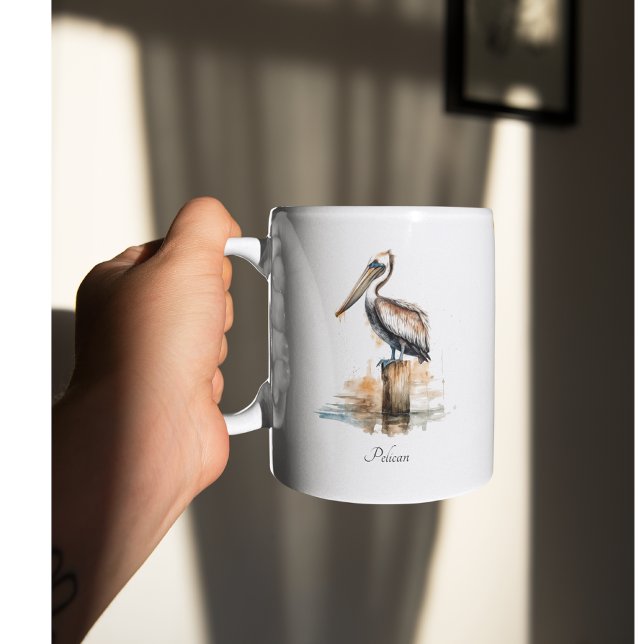 Tasse 2 Couleurs Grâce du Pélican  (Créateur téléchargé)