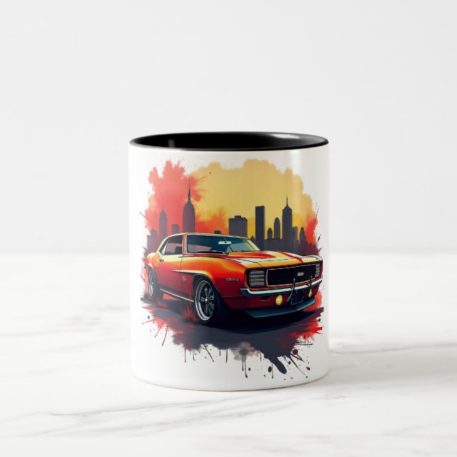 Tasse 2 Couleurs Graffiti Muscle Car  (Centre)