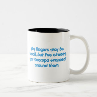 Tasse 2 Couleurs Grampa enveloppé (bleu)