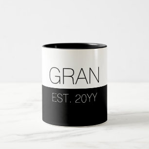 Tasse 2 Couleurs Gran Établi Cadeaux élégants pour grand-mère