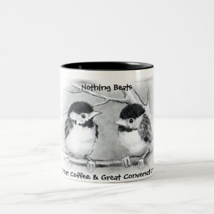 TASSE 2 COULEURS GRAND CAFÉ, GRAND CHICKADEE DE CONVERSATION