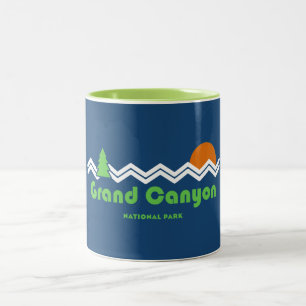 Tasse 2 Couleurs Grand Canyon National Park Retro