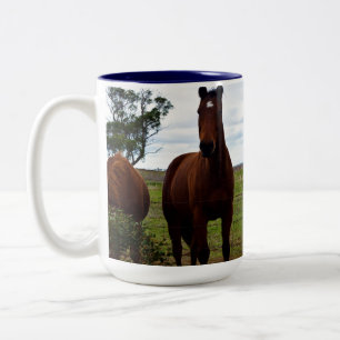 Tasse 2 Couleurs Grand Cheval Magnifique Brown,