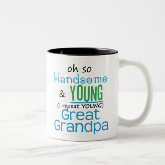 Tasse 2 Couleurs Grand grand-papa beau et jeune