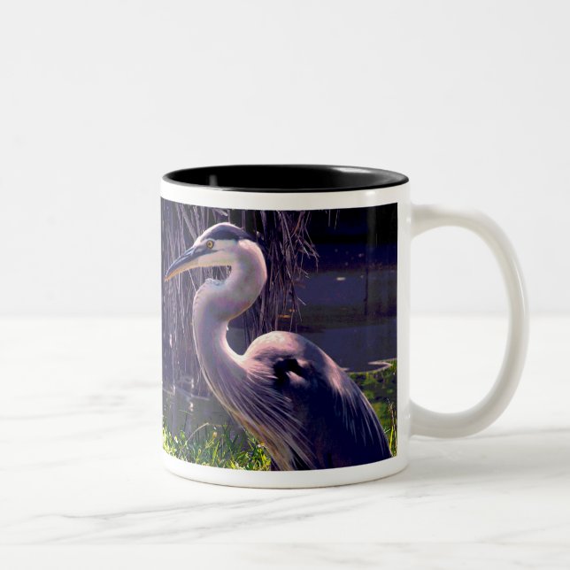 Tasse 2 Couleurs Grand Héron Bleu (Droit)