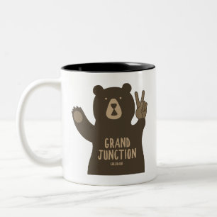 Tasse 2 Couleurs Grand Junction Colorado Ours de la Paix